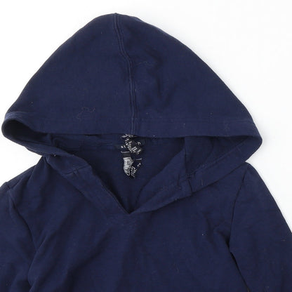 Gap Womens Blue  Cotton Pullover Hoodie Size 4