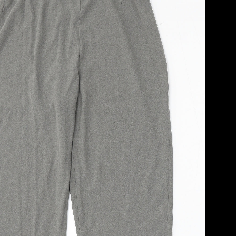 BHS Womens Grey  Polyester Trousers  Size 14 L28 in Regular