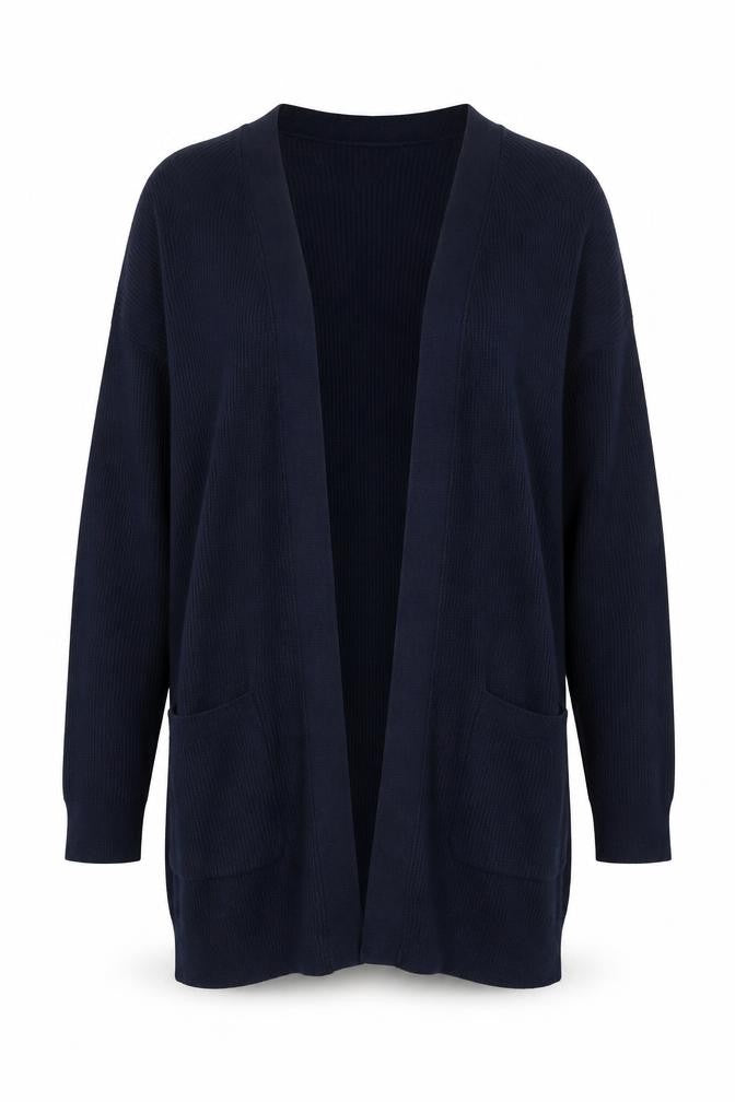 Marks & Spencer Womens Blue V-Neck  Viscose Cardigan Jumper Size S