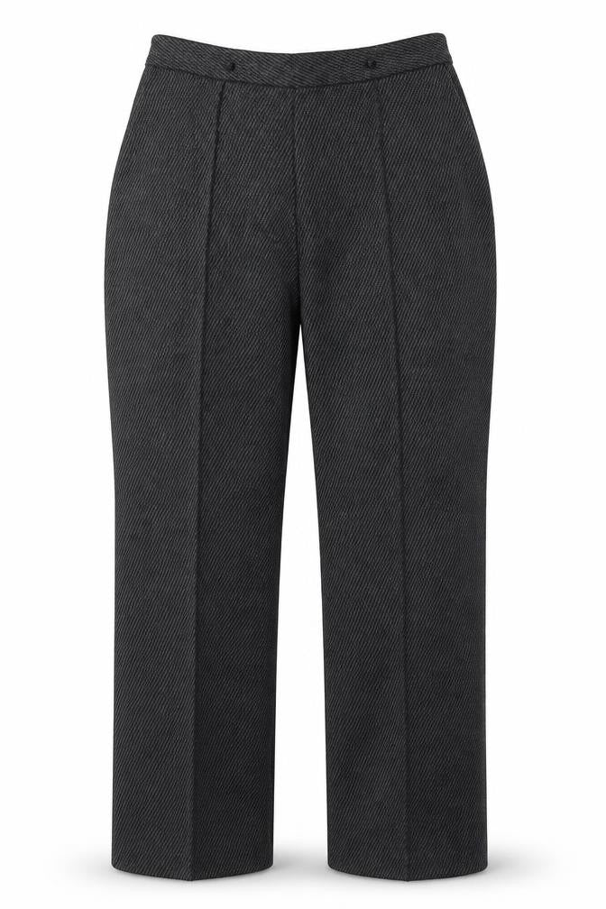 Papaya Womens Grey Geometric Polyester Trousers  Size 12 L27 in Regular