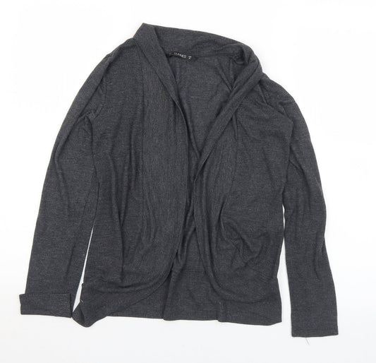 Dunnes Stores Womens Grey Collared  Viscose Cardigan Jumper Size 10