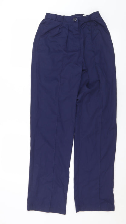 Boyd Cooper Womens Blue  Polyester Trousers  Size 24 in L29 in Regular Button
