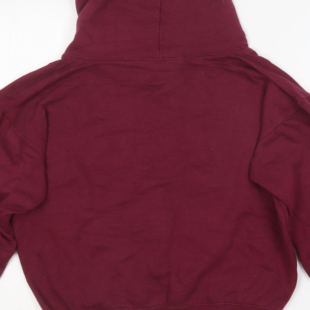 Club Classic Boys Purple  Cotton Pullover Hoodie Size 9-10 Years
