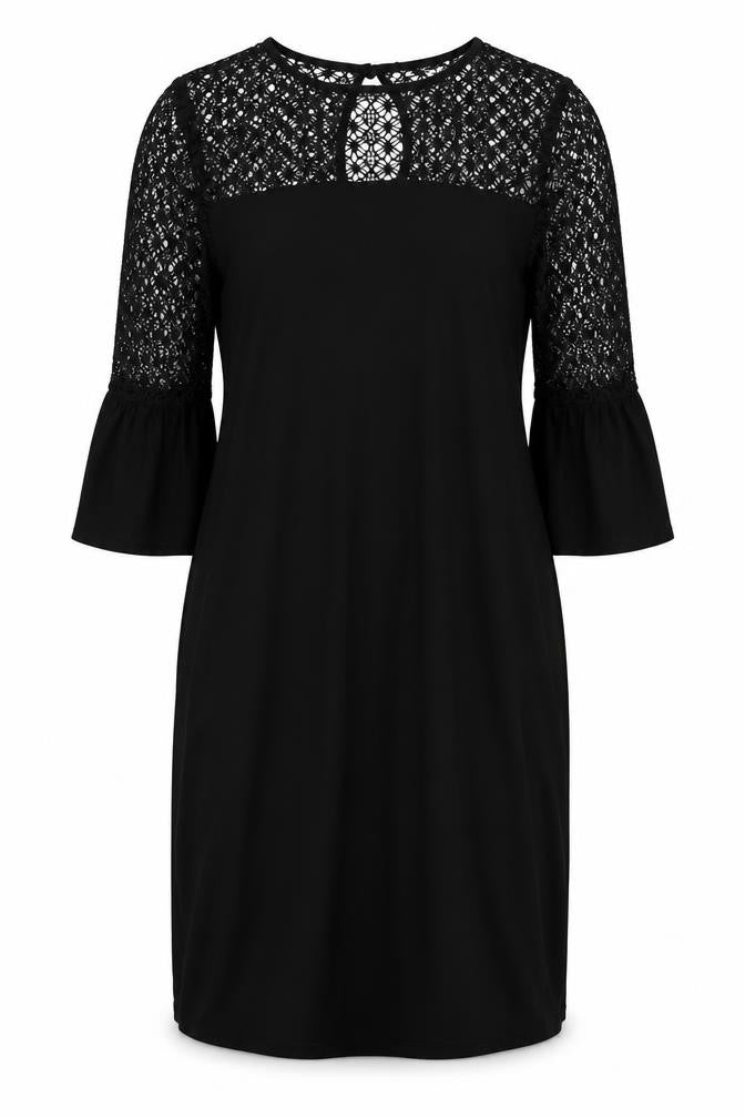 Blue Bell Womens Black  Polyester Shift  Size 8  Round Neck