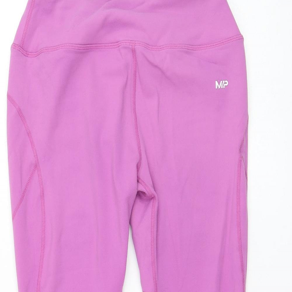MP Womens Purple  Nylon Compression Leggings Size M L25 in Regular Pullover