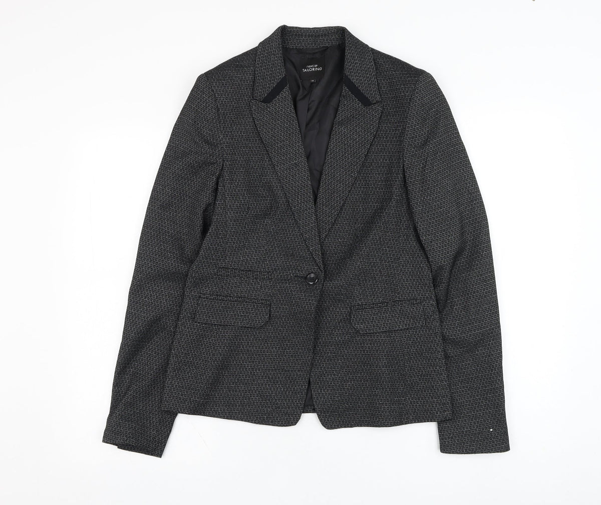 NEXT Womens Black   Jacket Blazer Size 10  Button