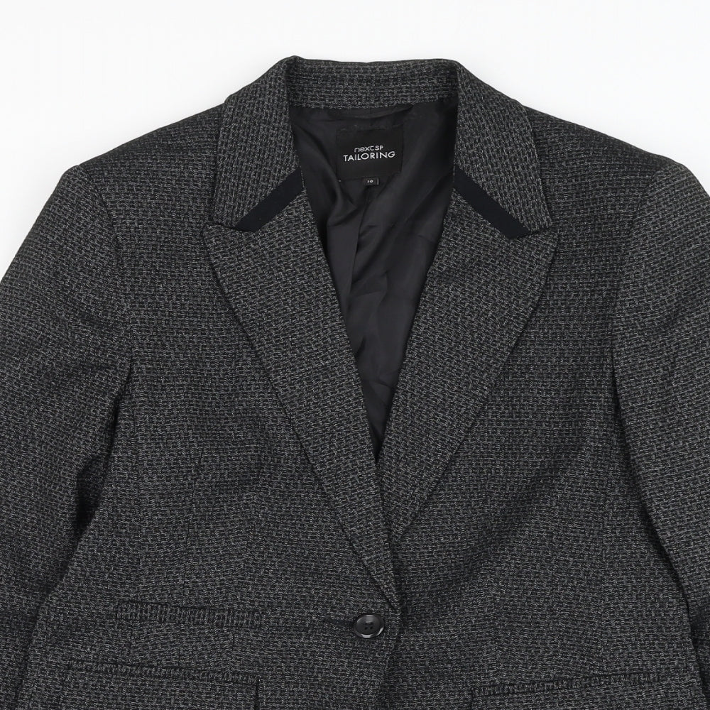 NEXT Womens Black   Jacket Blazer Size 10  Button