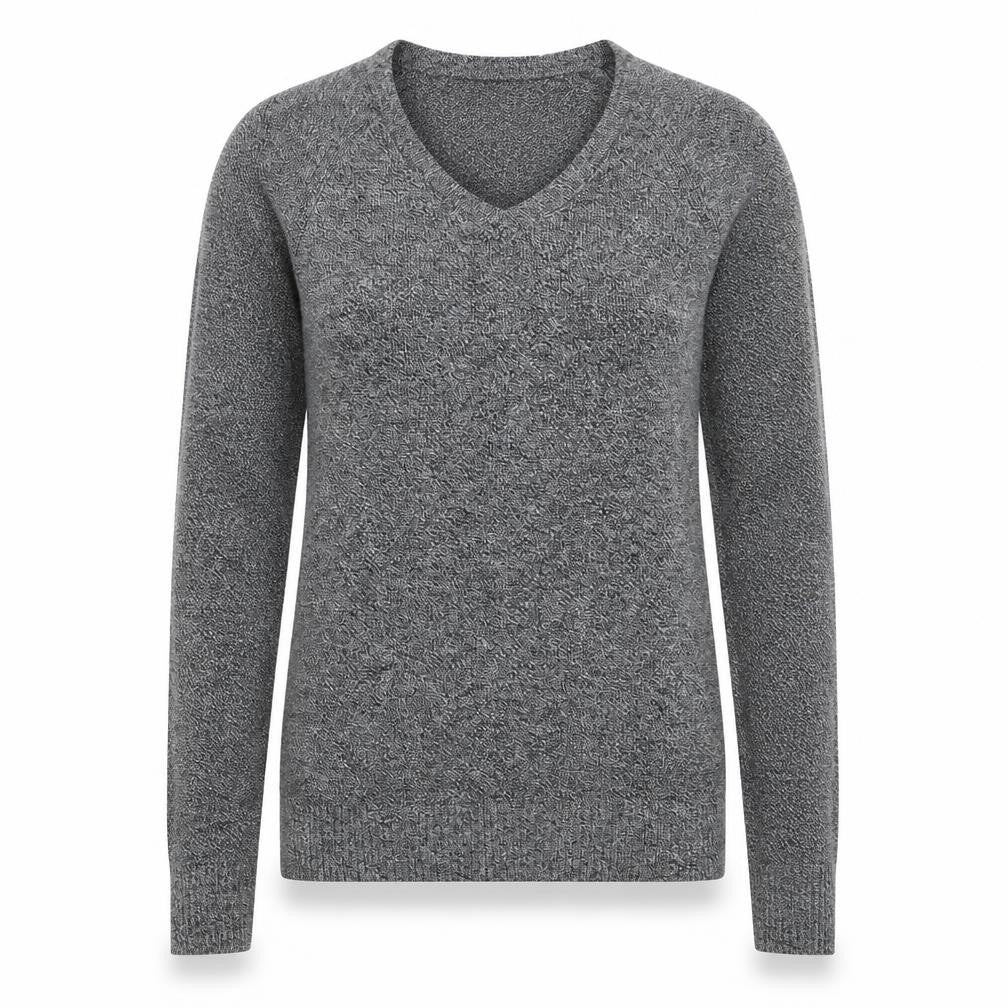 Gap Womens Grey V-Neck  Cotton Pullover Jumper Size XS