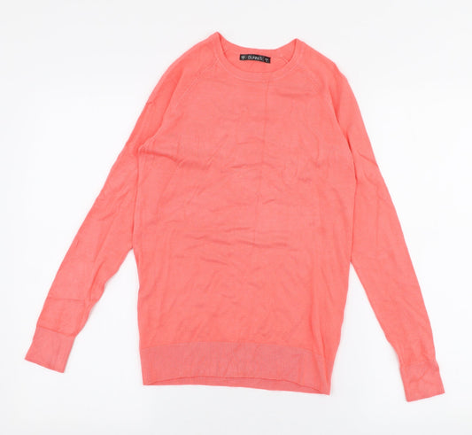Dunnes Stores Womens Pink Round Neck  Viscose Pullover Jumper Size S