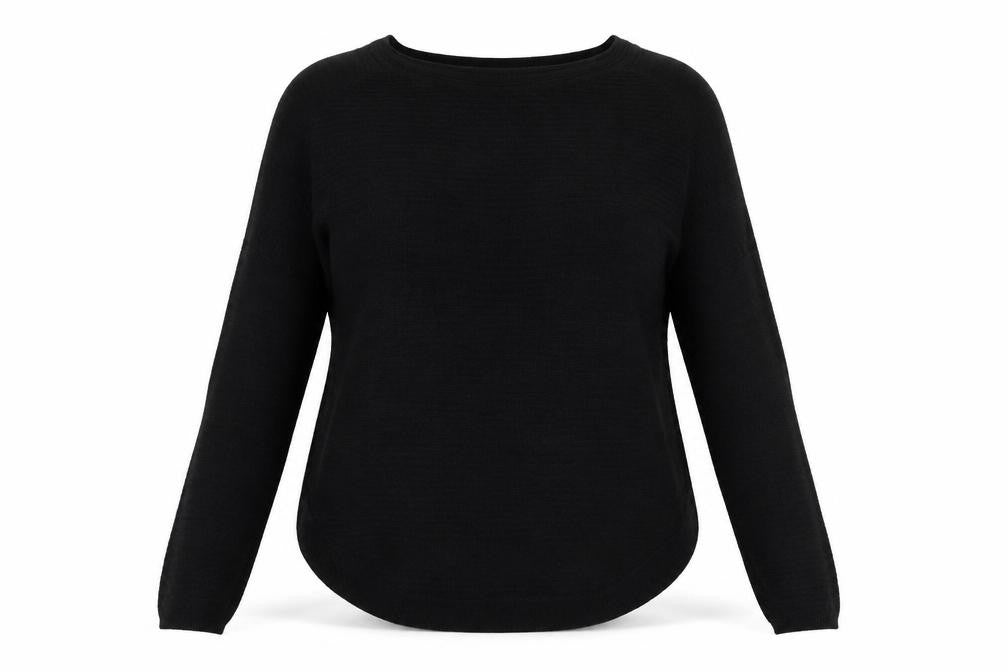 Only Womens Black Round Neck  Acrylic Pullover Jumper Size M