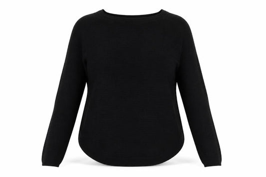 Only Womens Black Round Neck  Acrylic Pullover Jumper Size M