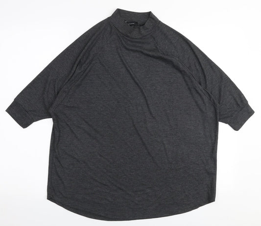 Atmosphere Womens Grey High Neck  Polyester Pullover Jumper Size 12