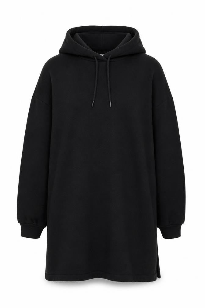 H&M Womens Black  Cotton Pullover Hoodie Size M  Drawstring