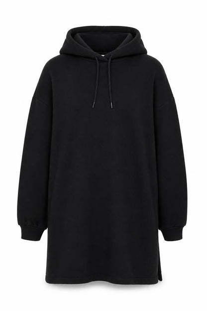 H&M Womens Black  Cotton Pullover Hoodie Size M  Drawstring