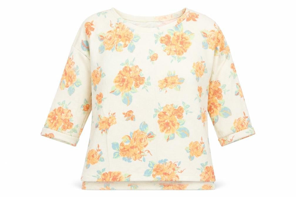 George Womens Multicoloured Round Neck Floral Polyester Pullover Jumper Size 12