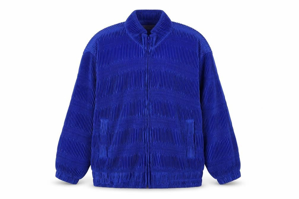 MD Model High Fashion Womens Blue   Jacket  Size L  Zip