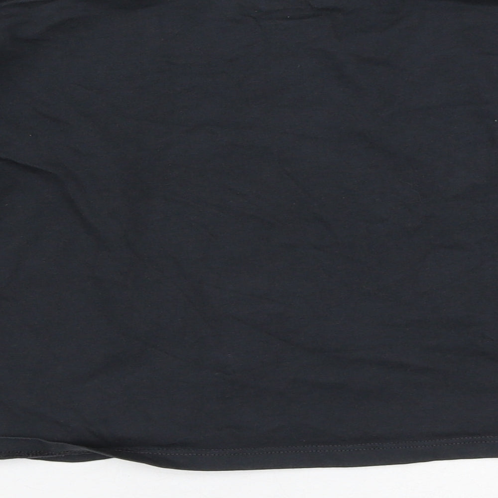F&F Girls Black  100% Cotton Pullover Casual Size 8-9 Years Crew Neck  - Unicorn