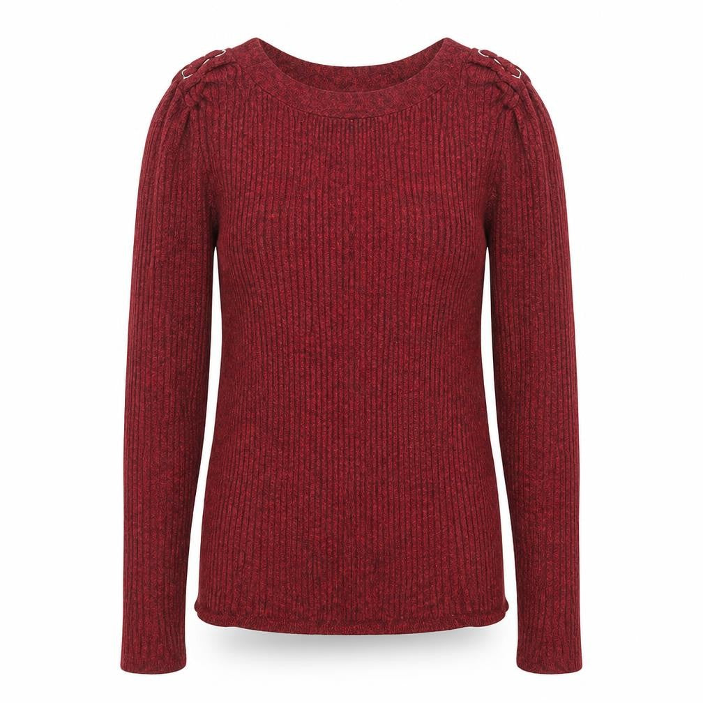 TU Womens Red Boat Neck  Viscose Pullover Jumper Size 8