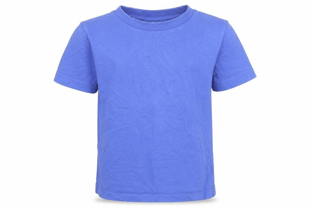 Preworn Boys Blue  Cotton Basic T-Shirt Size 2 Years Crew Neck Pullover