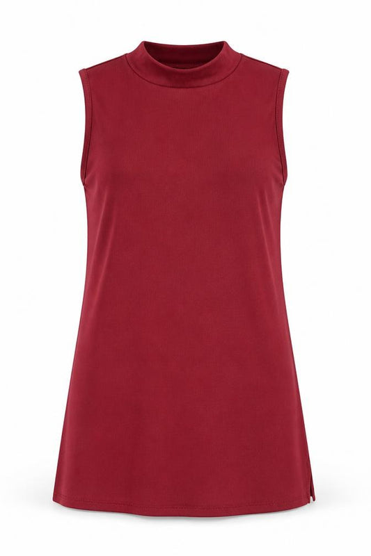 Papaya Womens Red  Polyester Basic Tank Size 10 Halter