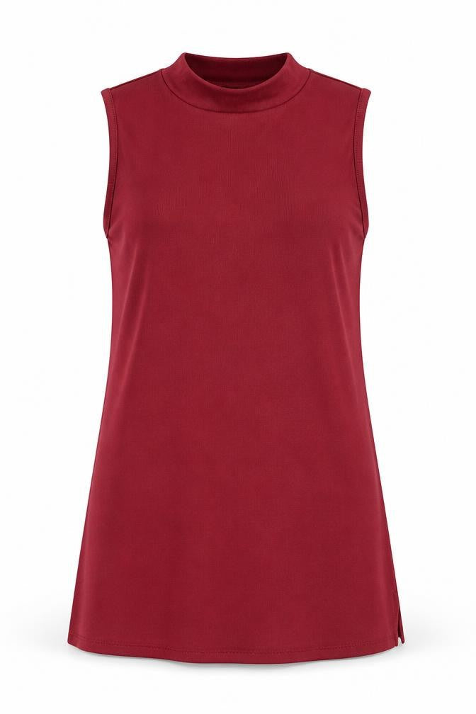 Papaya Womens Red  Polyester Basic Tank Size 10 Halter