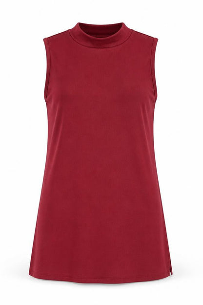 Papaya Womens Red  Polyester Basic Tank Size 10 Halter