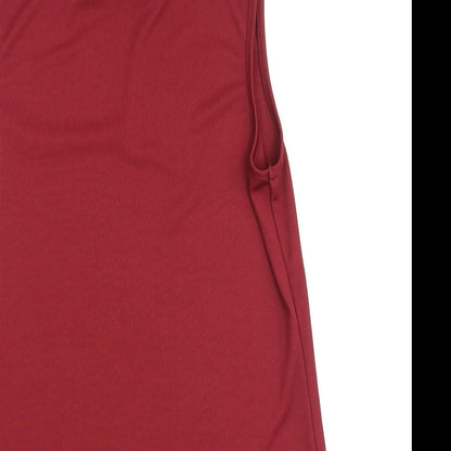 Papaya Womens Red  Polyester Basic Tank Size 10 Halter
