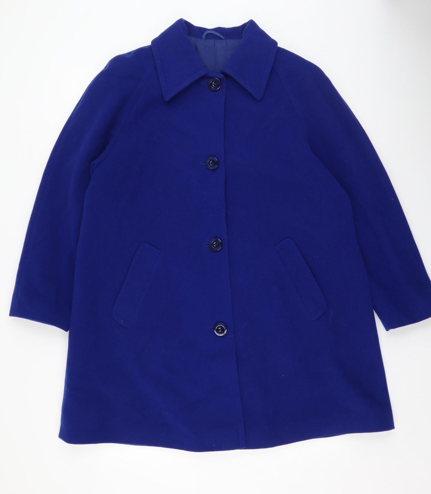 Preworn Womens Blue   Trench Coat Coatigan Size 10