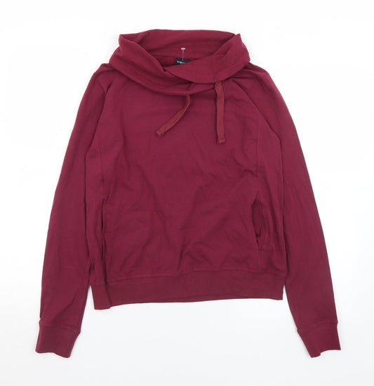Piaza Italia Womens Purple  Cotton Pullover Sweatshirt Size S
