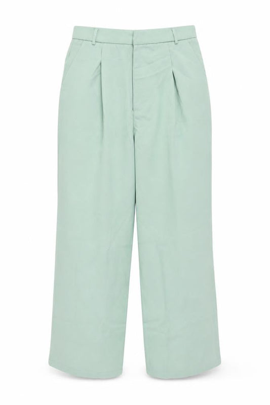 SHEIN Womens Green  Polyester Trousers  Size 30 in L27 in Regular Hook & Eye