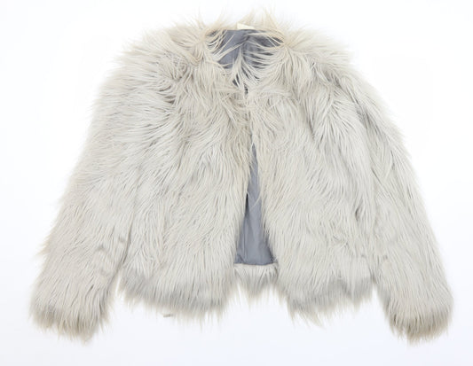 VILA Womens Beige   Jacket  Size S  Hook & Eye