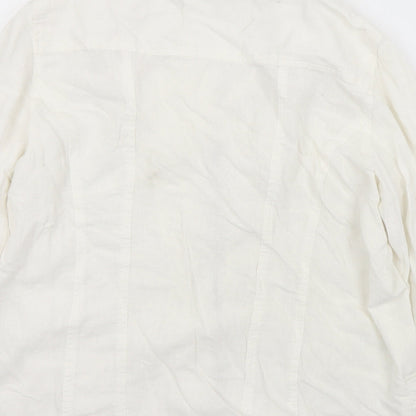 Signature Experican Womens White   Jacket  Size M  Zip