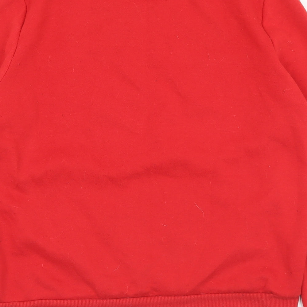 Primark Womens Red  Polyester Pullover Sweatshirt Size 6   - 6-8