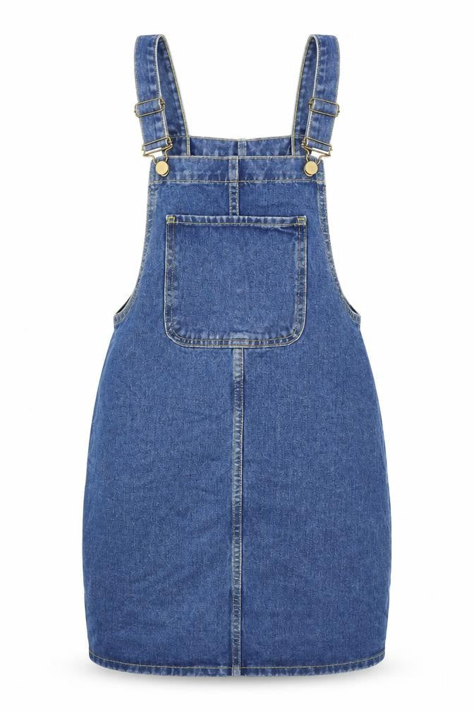 Denim Co Womens Blue  Cotton Dungaree One-Piece Size 6