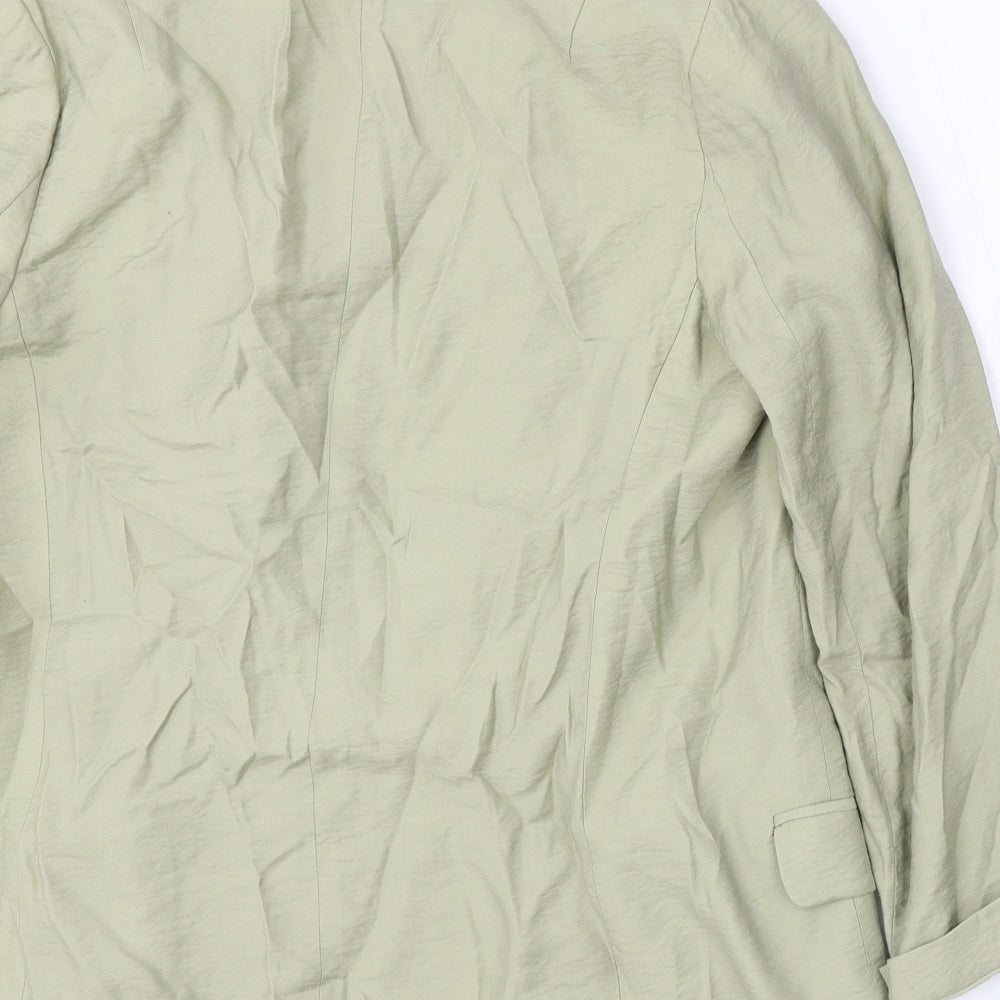 NEXT Womens Green  Viscose Jacket Blazer Size 10