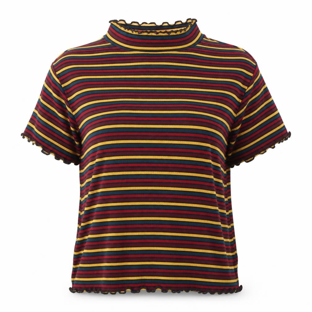 Primark Womens Multicoloured Round Neck Striped Polyester Pullover Jumper Size L