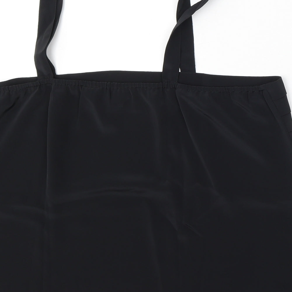 Today's essential Womens Black  Polyester Basic Tank Size 18 Square Neck