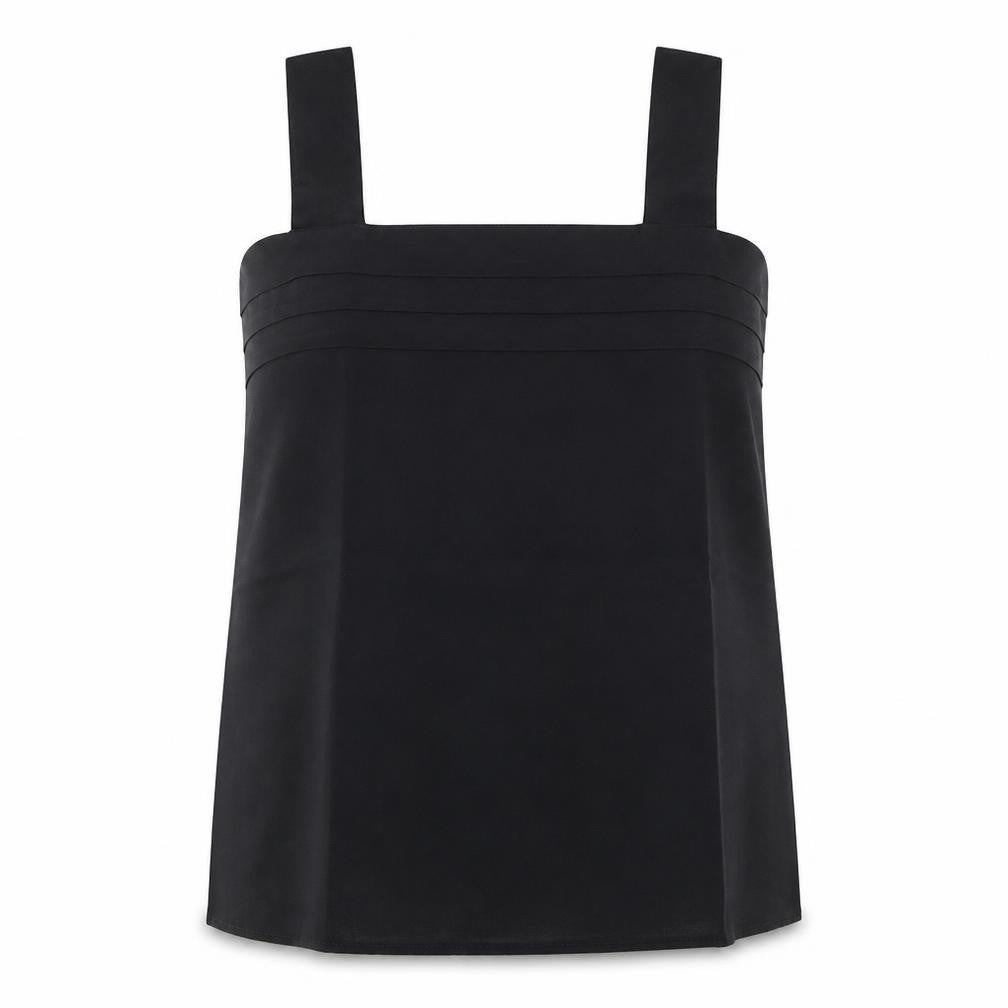 Classics Woman Womens Black  Polyester Basic Tank Size 18 Square Neck