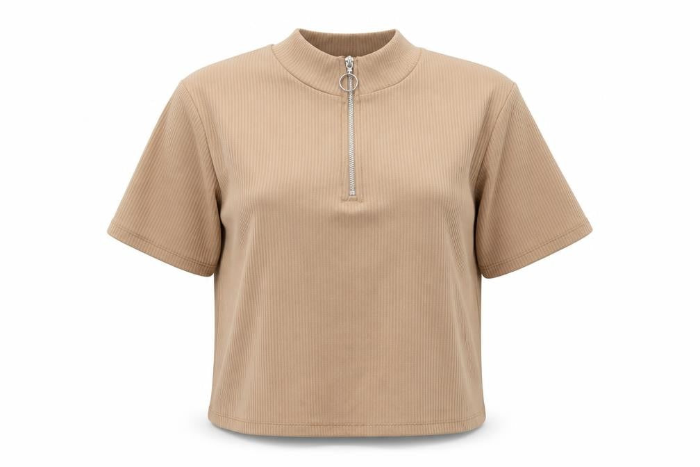 Primark Womens Brown Collared  Polyester Pullover Jumper Size S