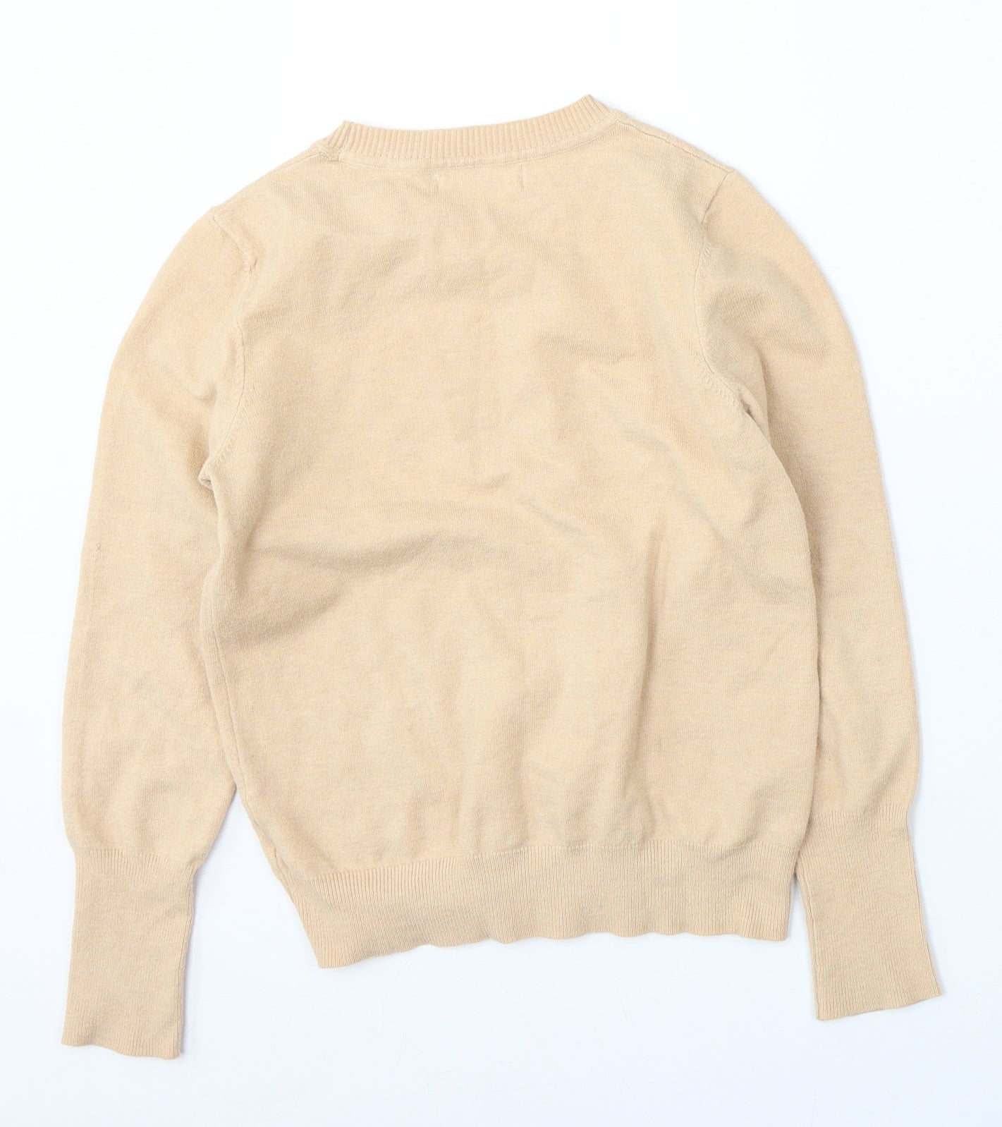 Primark Womens Pink Round Neck  Polyester Pullover Jumper Size XS
