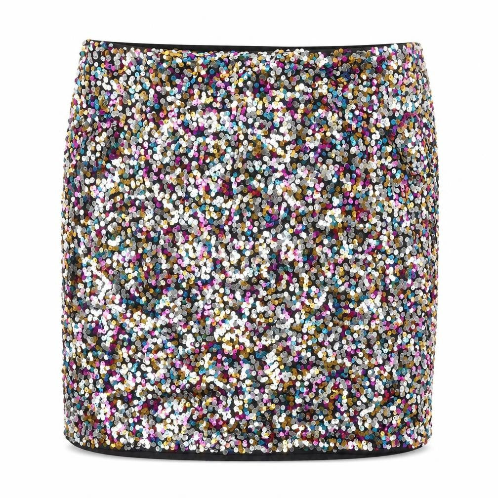 SheIn Womens Multicoloured  Polyester Straight & Pencil Skirt Size 44 in