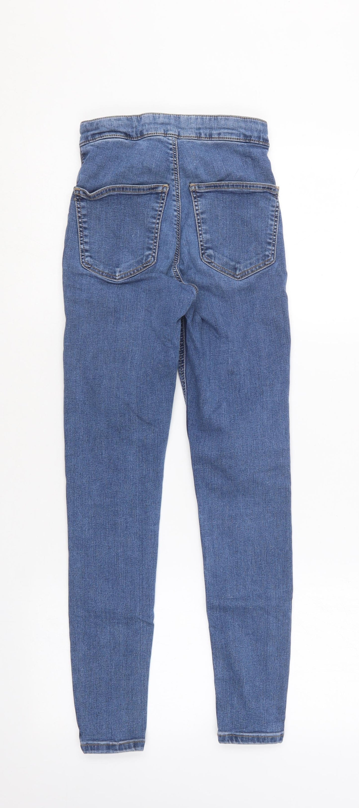 Preworn Womens Blue  Cotton Skinny Jeans Size 25 in L30 in Regular