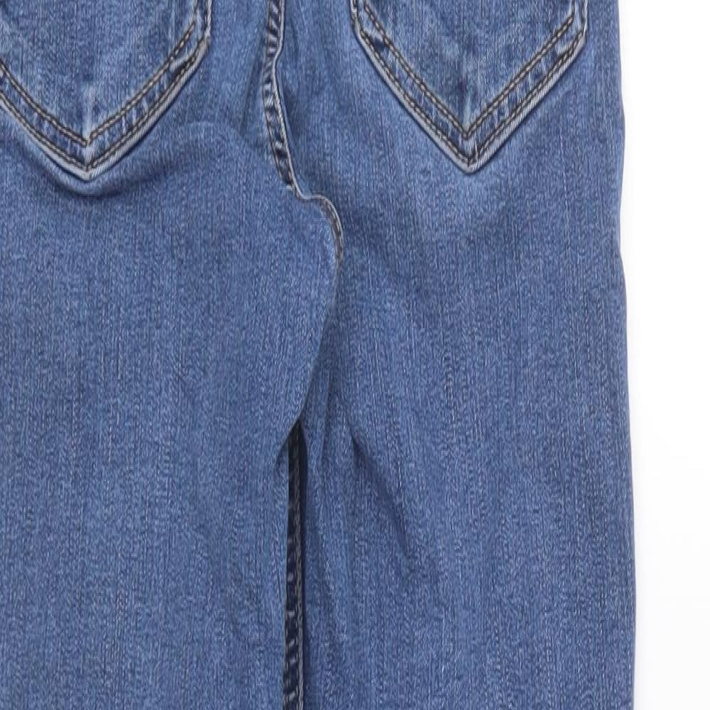 Preworn Womens Blue  Cotton Skinny Jeans Size 25 in L30 in Regular