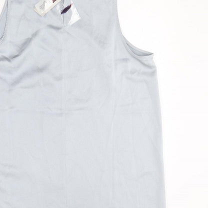River Island Womens Blue  Polyester Basic Blouse Size 14 Collared
