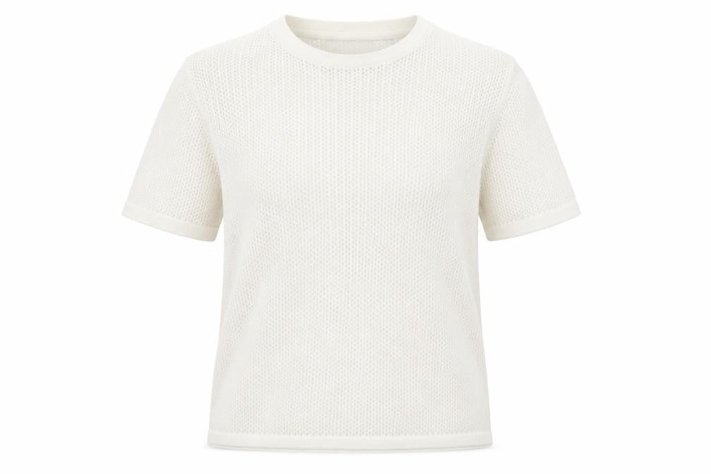 River Island Womens White Round Neck  Acrylic Pullover Jumper Size S