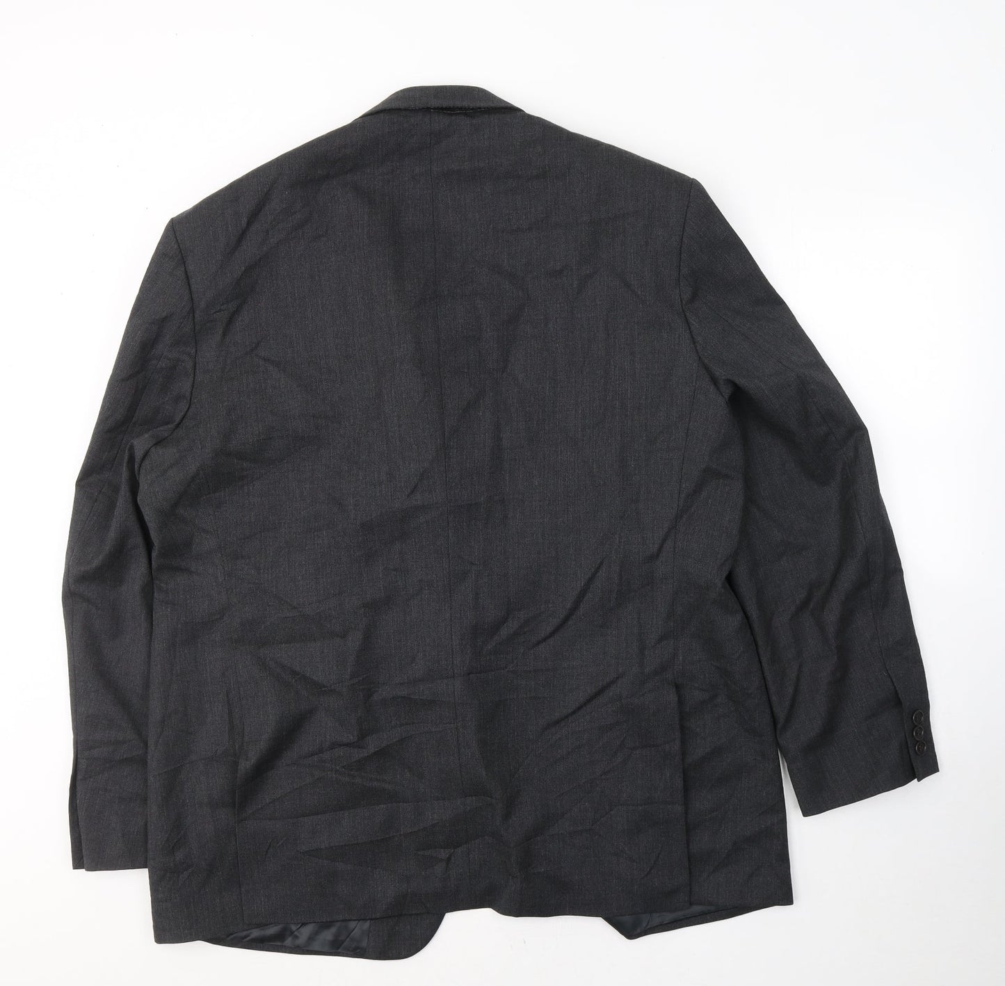 Marks and Spencer Mens Grey  Wool Jacket Suit Jacket Size 46
