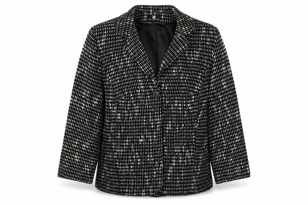 Paul Separates Womens Black   Pea Coat Coat Size 14  Button