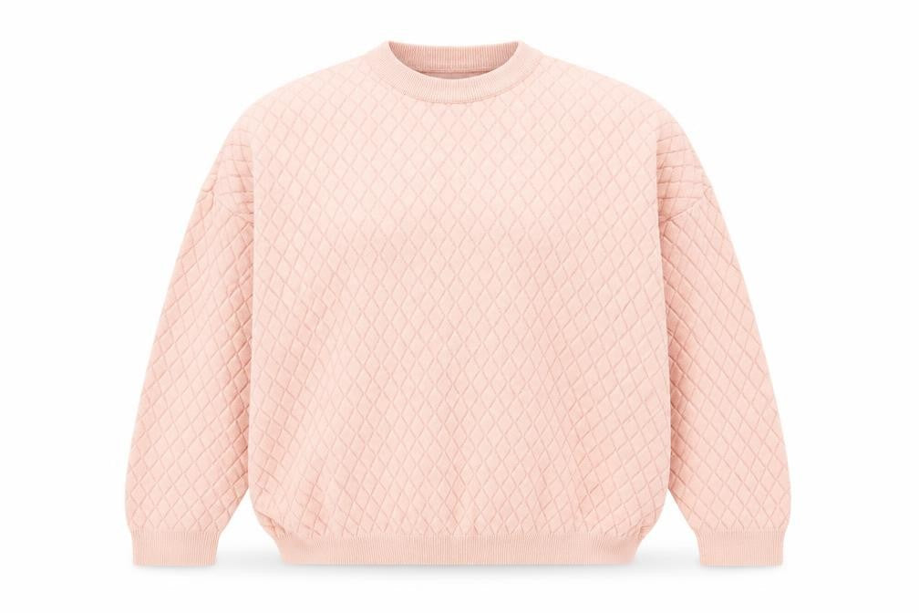 Topshop Womens Pink Crew Neck  Acrylic Pullover Jumper Size 8