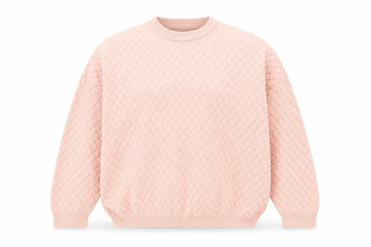 Topshop Womens Pink Crew Neck  Acrylic Pullover Jumper Size 8