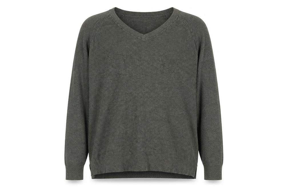 Gap  Mens Green V-Neck  Acrylic Pullover Jumper Size XL